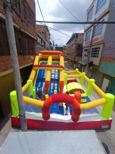 Inflable económico y seguro para cumpleaños infantiles