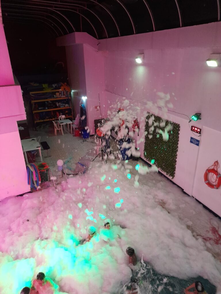 Cañón de espuma para fiestas infantiles y eventos en Bogotá Colombia