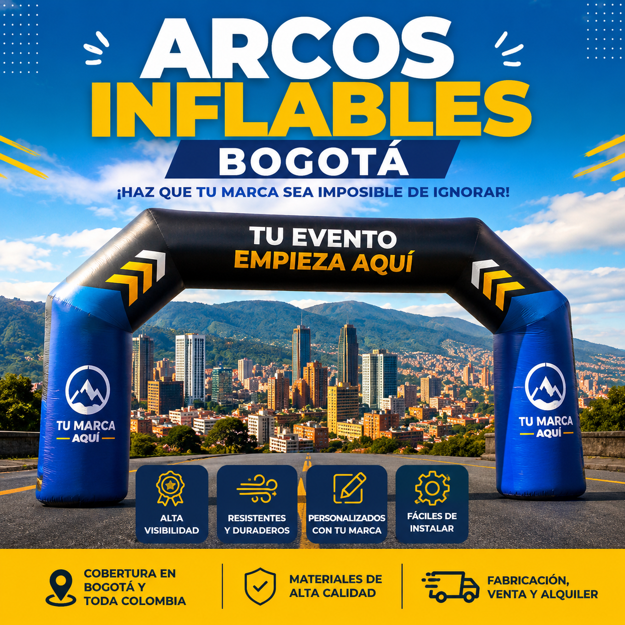 Alquiler y Venta arcos inflables Medellín