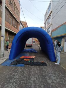 Arco inflable publicitario personalizado en Bogotá