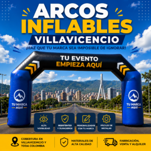 Arco inflable publicitario en Villavicencio